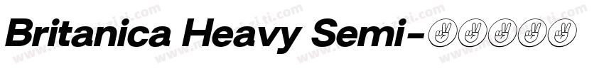 Britanica Heavy Semi字体转换